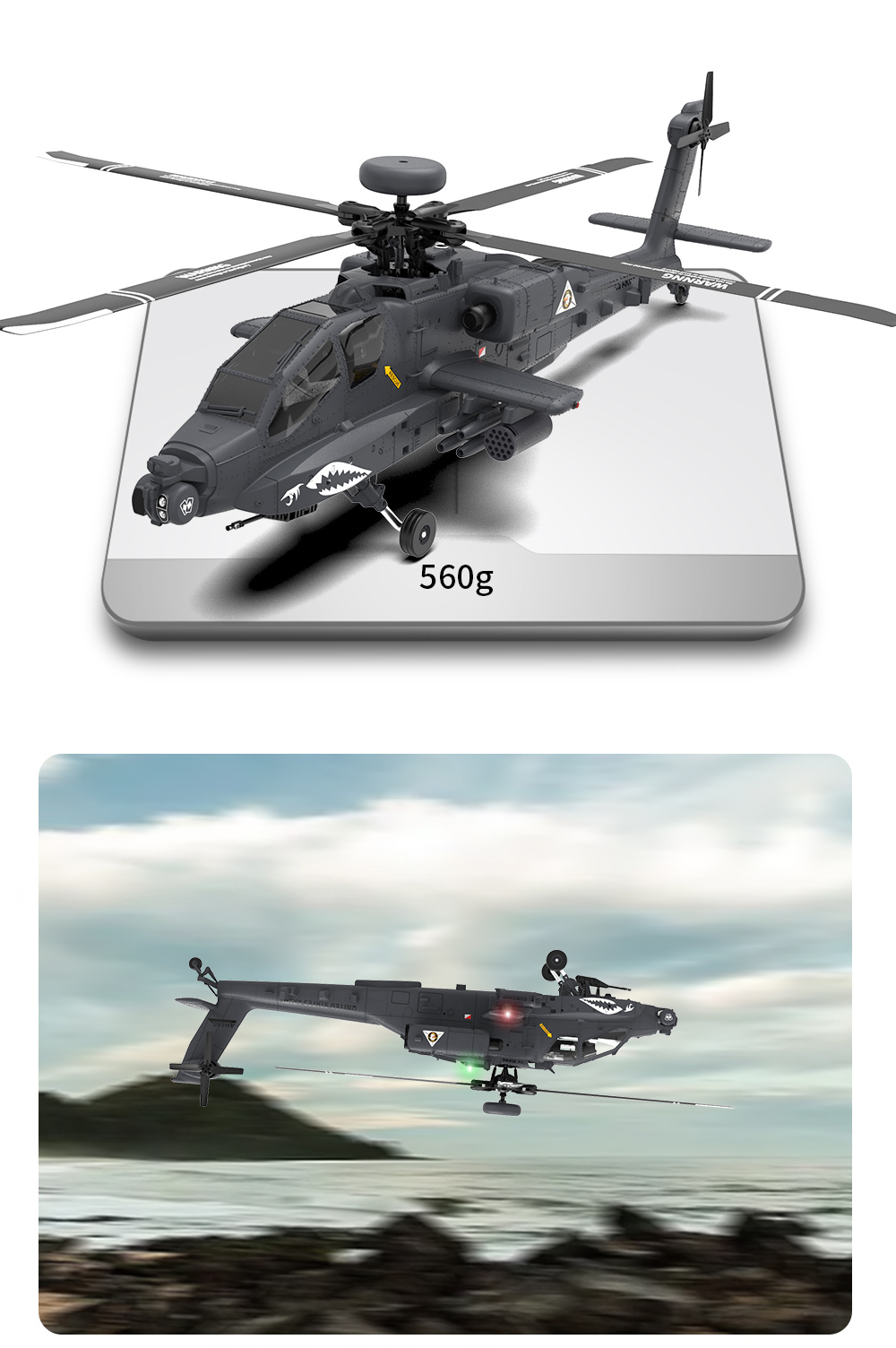 YXZNRC-F11-S-132-AH-64-Apache-Skala-24G-6CH-GPS-Houmlhe-Halten-Optischer-Fluss-Positionierung-58G-FP-2019446-15